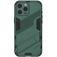 Издръжлив защитен капак със стойка за iPhone 16 Pro Max - зелен