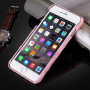 Плюшен защитен кейс / калъф с шапка за Apple iPhone 6S / 6 - розов