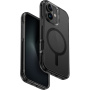 UNIQ Капак Combat MagClick с цветна рамка и MagSafe за iPhone 16 - черен