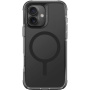 UNIQ Капак Combat MagClick с цветна рамка и MagSafe за iPhone 16 - черен