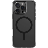 UNIQ LifePro Xtreme MagClick матов прозрачен калъф с MagSafe за iPhone 16 Pro - димен