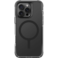 UNIQ Капак Combat MagClick с цветна рамка и MagSafe за iPhone 16 Pro - черен