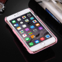 Плюшен защитен кейс / калъф с шапка за Apple iPhone 6S / 6 - розов