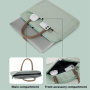 Чанта тип чанта с каишка за iPad до 13" / MacBook до 14" - черна