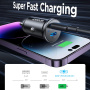 Автомобилно зарядно JOYROOM CCN06 с 2x USB-C порта - 30W - черно