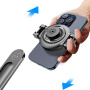C20 Bluetooth селфи стик със статив и MagSafe стойка за iPhone - черен