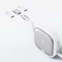 USAMS Комплект US-SJ650 с прибиращи се USB-C кабели, адаптери и игла - лилав