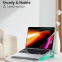 M8 Алуминиева стойка със силиконова опора за китката за MacBook - сребриста