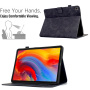 Калъф Flower Pattern Card Slot Case за iPad 10.2" (2019-2021) / Air 3 (2019) / Pro 10.5" - черен