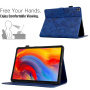 Калъф Калъф Card Slot Flower Pattern Case за iPad 10.2" (2019-2021) / Air 3 (2019) / Pro 10.5" - тъмно син