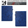Калъф Калъф Card Slot Flower Pattern Case за iPad 10.2" (2019-2021) / Air 3 (2019) / Pro 10.5" - тъмно син