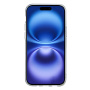 Меко прозрачно покритие с мотив снежинка за iPhone 16 Pro Max - бяло