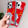 Защитен капак с коледен мотив за iPhone 12 / 12 Pro - сив