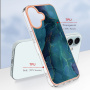 Мраморен предпазен капак за iPhone 16 - керосин