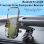 Yesido C267 стойка за кола за стъкло и табло за iPhone - черна