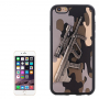 Пластмасов кейс с мотива на 3D пушката Steyr AUG A1 за Apple iPhone 6S / 6 - сив
