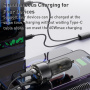 Комплект за кола Yesido Y58 със USB-C / USB-A портове и Lightning и USB-C кабел - 60W - 1,2 m - черен
