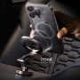 ROCK RAM0037 Сгъваема магнитна стойка за табло за кола за iPhone - сива