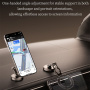 ROCK RAM0037 Сгъваема магнитна стойка за табло за кола за iPhone - сива