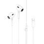 Hoco Слушалки M111 Max с конектор lightning за Apple устройство - бели