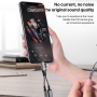 редуктор 2в1 за аудио и зареждане - 3,5 мм жак / USB-C към USB-C / Lightning - сив