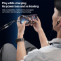 редуктор 2в1 за аудио и зареждане - 3,5 мм жак / USB-C към USB-C / Lightning - сив