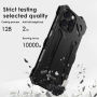 R-JUST супер издръжлив метален "Armor" капак за iPhone 16 Pro - черен