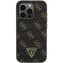 Guess 4G Triangle Metal Logo Cover за iPhone 16 Pro - черен