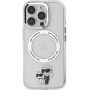 Karl Lagerfeld Капак IML Karl and Choupette с MagSafe за iPhone 16 Pro - прозрачен