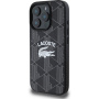 Lacoste Blend Monogram Cover с MagSafe за iPhone 16 Pro Max - черен