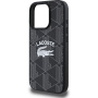 Lacoste Blend Monogram Cover с MagSafe за iPhone 16 Pro Max - черен