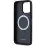 Lacoste Blend Monogram Cover с MagSafe за iPhone 16 Pro Max - черен