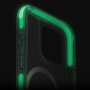 UNIQ Combat Luminous MagClick Cover със светеща в тъмното рамка и MagSafe за iPhone 16 - Прозрачен