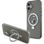 Karl Lagerfeld Ringstand Karl and Choupette flip cover и MagSafe за iPhone 16 Plus - сив