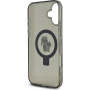 Karl Lagerfeld Ringstand Karl and Choupette flip cover и MagSafe за iPhone 16 Plus - сив