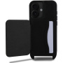 Karl Lagerfeld Калъф Saffiano Crossbody Karl and Choupette с регулируема каишка за iPhone 16 - Черен