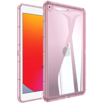 Гланцов прозрачен капак за iPad 10.2" (2019-2021) - розов