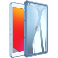 Гланцов прозрачен капак за iPad 10.2" (2019-2021) - син