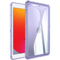 Гланцов прозрачен капак за iPad 10.2" (2019-2021) - лилав
