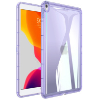 Гланцов прозрачен капак за iPad Air 3 (2019) / Pro 10.5" - лилав