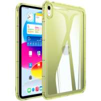 Гланцов прозрачен капак за iPad 10.9" (2022) / 11" (2025) - жълт