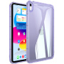 Гланцов прозрачен капак за iPad 10.9" (2022) / 11" (2025) - лилав