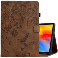 Калъф със слот за карта и цветна тема за iPad 9.7" (2017/2018) / Air 1 / 2 / Pro 9.7" - кафяв