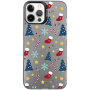 Защитен капак с коледен мотив за iPhone 12 / 12 Pro - сив