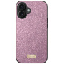 SULADA елегантен калъф с блясък за iPhone 16 Plus - розов