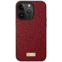 SULADA елегантен калъф с блясък за iPhone 16 Pro Max - червен