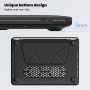 Кожен калъф със стойка за MacBook Pro 13" (A2251 / A2289 / A2338) - черен