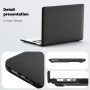 Кожен калъф със стойка за MacBook Pro 13" (A2251 / A2289 / A2338) - черен