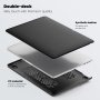 Кожен калъф със стойка за MacBook Pro 13" (A2251 / A2289 / A2338) - черен