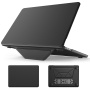 Кожен калъф със стойка за MacBook Air 13" (A2681 / A3113 / A3240 / A3449) - черен